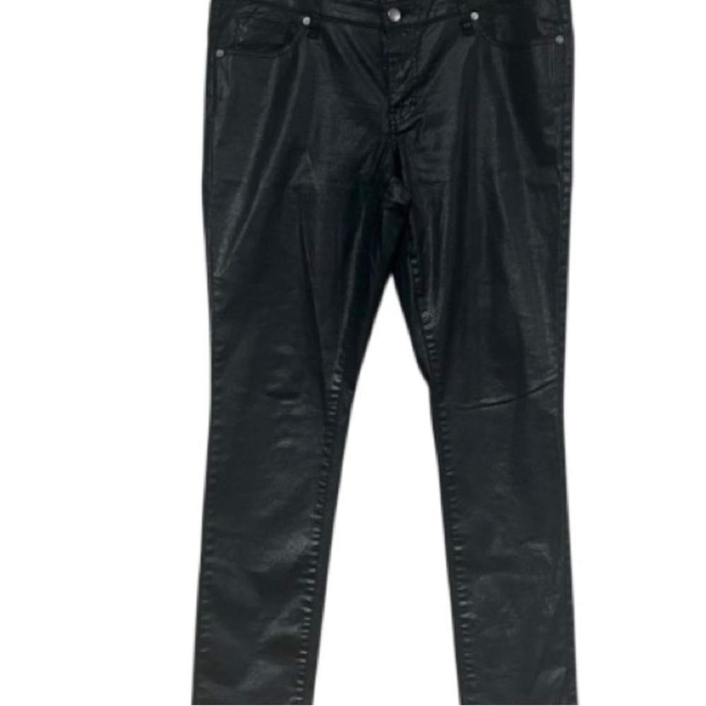 Black Faux Leather Pants